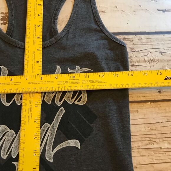 Delta Ringspun Womens Graphic Razorback Tee Workout T-shirt with Wine Sz Medium - Picture 6 of 12